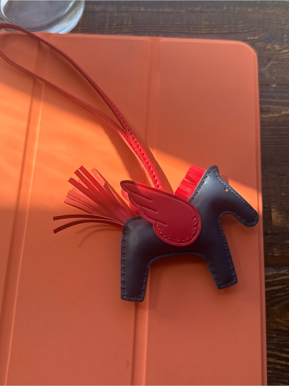 Pegasus bag charm handmade